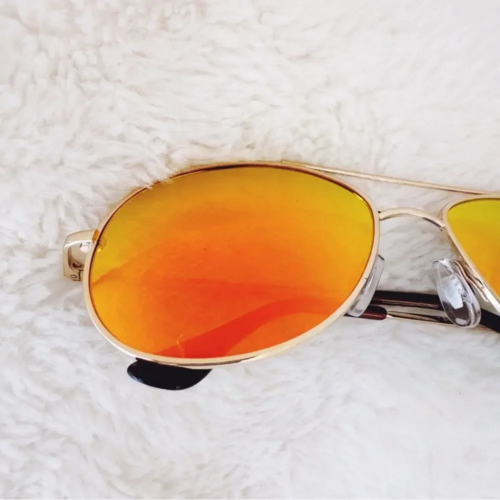 Jace Orange Polarized Classic Aviator Sunglasses